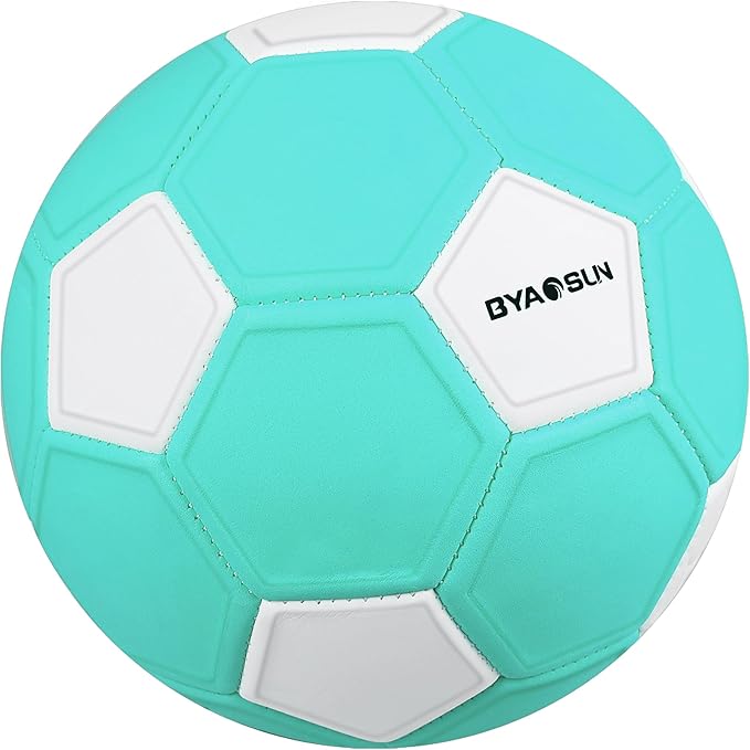 Curve Soccer Ball Size 4, Swerve Soft Balls for Outdoor and Indoor,Size 4 Soccer Ball for Boys and Girls