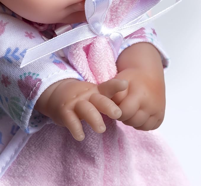 La Baby Caucasian 11-inch Small Soft Body Baby Doll | JC Toys - La Baby | Washable |Removable White & Pink Floral Outfit w/Hat, Pacifier & Blanket | for Children 12 Months +