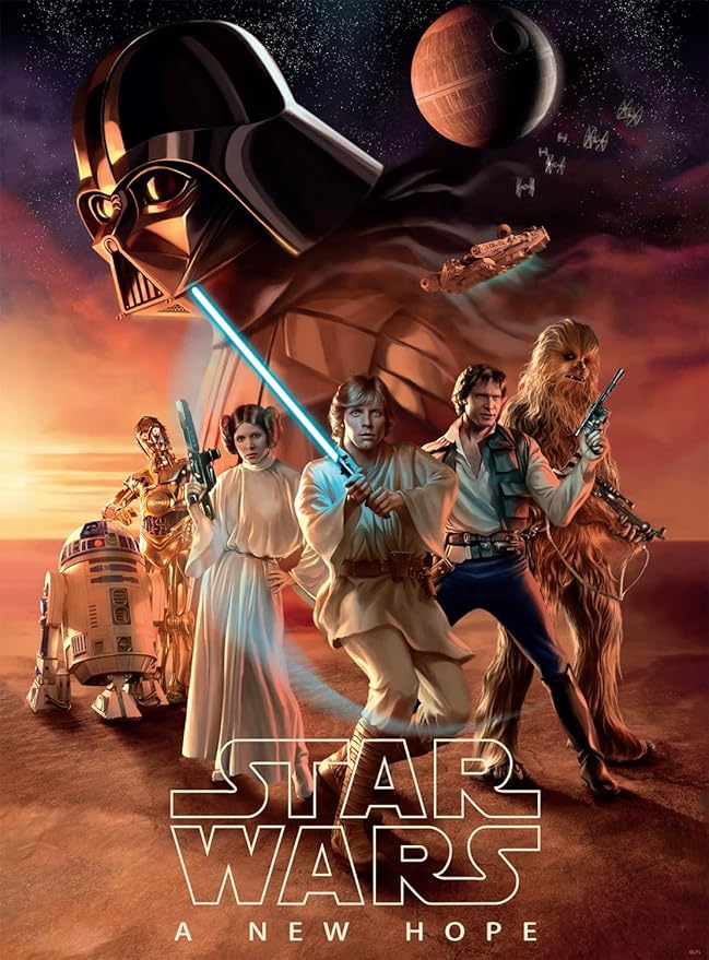 Buffalo Games – Star Wars™: The Force 1000 Piece Jigsaw Puzzle – Fine Art Collection Colorful Puzzle for Adults – Precision-Cut Pieces, Beautiful Artwork