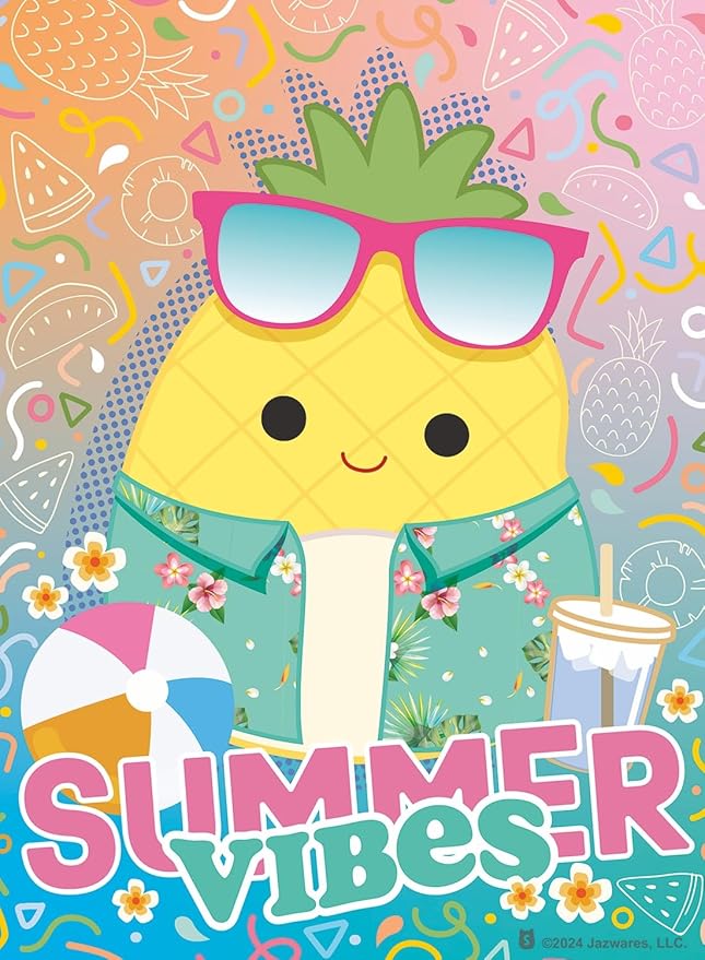 Buffalo Games - Squishmallows - Sweet Squishmallow Collage - 100 Piece Jigsaw Puzzle for Families -Challenging Puzzle Perfect for Game Nights - Finished Size is 15.00 x 11.00