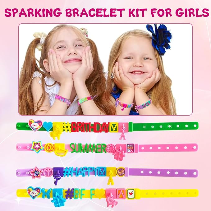 Art & Craft Kits for Kids, Birthday Gifts Friendship Bracelet Making Kit for Girls, DIY Jewelry Making Kit, Girls Present for Ages 5-12, Toys for Age 5, 6, 7, 8, 9, 10, 11, 12 Years Old