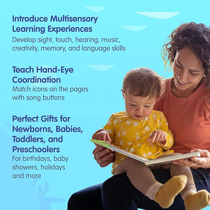 Baby Shark Bilingual Sound Book for Toddlers 1–3 | 10 Buttons, 5 English & 5 Spanish Songs Interactive Learning Toy by Pinkfong
