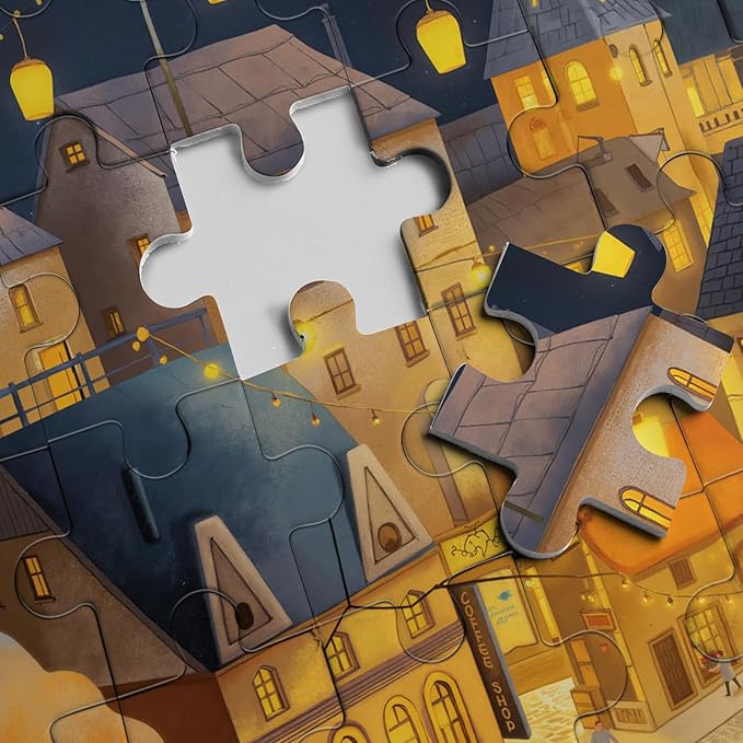 Fantasy Book Villages Puzzles for Adults 1000 Pieces Nature, Vintage Country Towns Beautiful Landscape Art Jigsaw Puzzles, Impossible Hard Difficult Challenging Puzzle