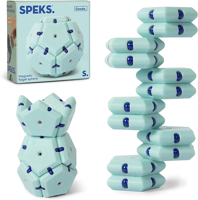 Speks Geode Magnetic Fidget Toy | Sensory Desk Toy for Adults & Teens 14+ | Stress Relief Gift |Sphere, Mile High