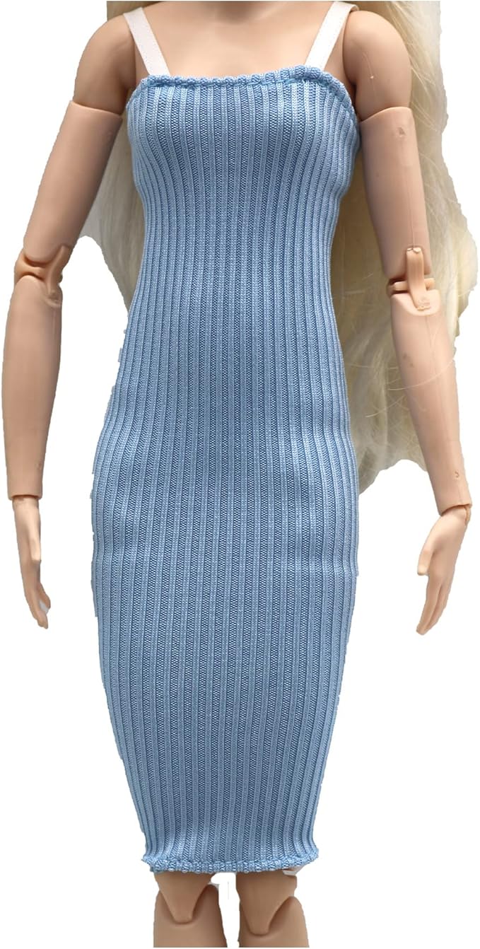 Doll Clothes, 5 Sets Outfits Winter Dresses Pants Windbreaker Hat for 11.5 inch Dolls Accessories Random Style (C) (A)