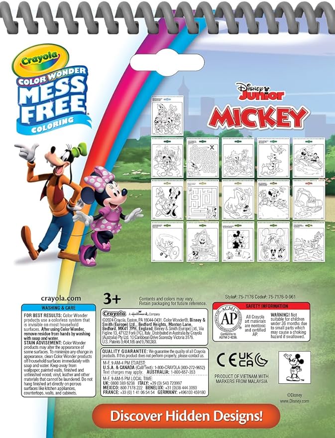 Crayola Disney Color Wonder Bundle (3 Pack), Essential Easter Basket Stuffer, Toddler Mess Free Activity Pads & Markers, Disney Coloring Toys, Easter Gift, 3+