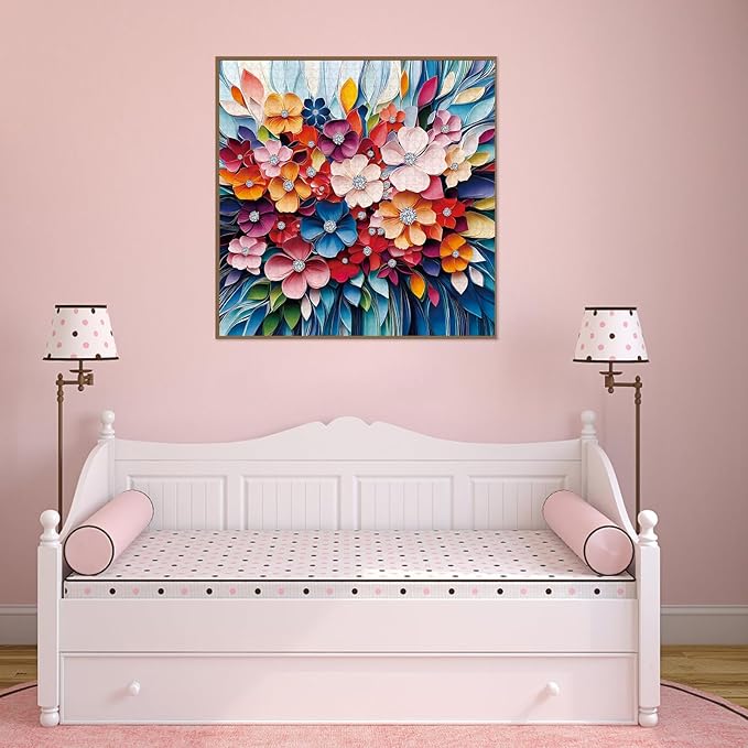 Puzzle for Adults 1024 Pieces, 3D Paper-Fold Crystal Flower Bouquet Jigsaw Puzzle, Challening Impossible Difficult Hard Fun 1024 Pieces Jigsaw Puzzles for Adults