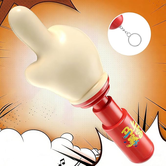 Prank Toys - Hand Design Funny Gadget, 1 Piece Manual Trigger Device with Auditory Feedback, Comedic Prop with Sound Module, Novelty Hardware, Trick Accessory for Office, Party and Social Gathering