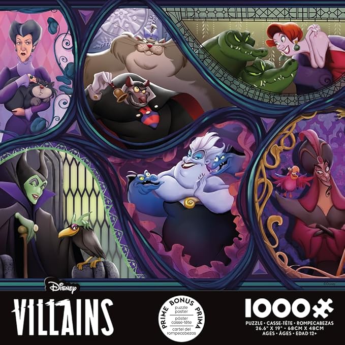 Ceaco - Disney - Villains & Their Pets - 1000 Piece Jigsaw Puzzle