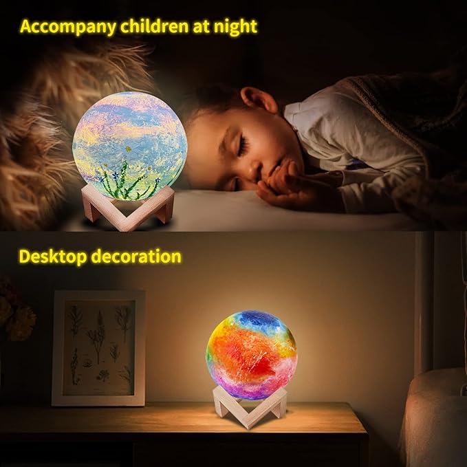 Paint Your Own Moon Lamp Kit,DIY 3D Moon Light Cool Galaxy Lamp,Toys for Teens Boys Girls, Arts & Crafts Kit Art Supplies for Kids, Arts and Crafts for Kids Ages 8-12 Birthday Gifts