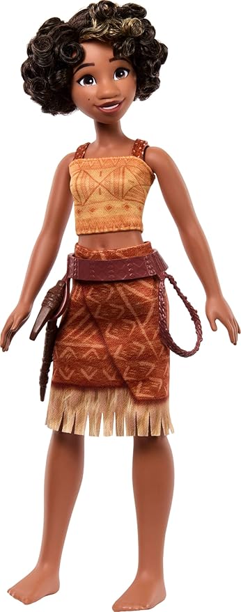 Mattel Disney Moana 2 Loto Fashion Doll with 2 Accessories, Removable Outfit with Belt & Axe, Inspired by The Movie