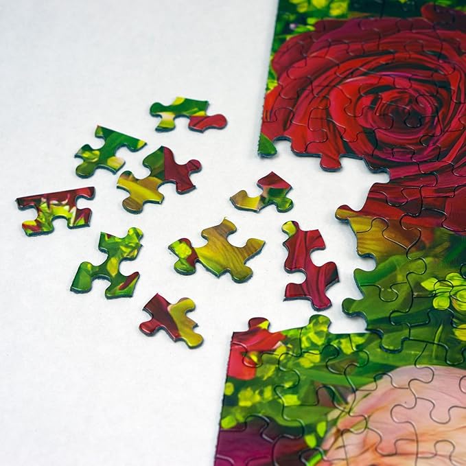 Springbok Spring Fever 500 Piece Jigsaw Puzzle for Adults - Colorful Butterfly and Flowers - Relaxing Puzzle with Unique Precision Fit Pieces - Finished Size 20" x 20"
