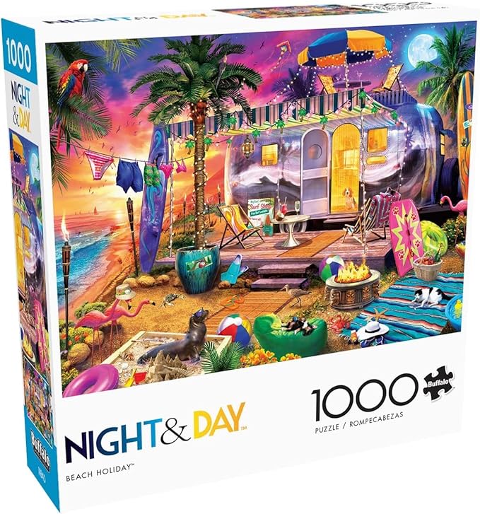 Buffalo Games - Jeff Haynie - Beach Holiday - 1000 Piece Jigsaw Puzzle For Adults -Challenging Puzzle Perfect for Game Nights - Finished Size is 26.75 x 19.75