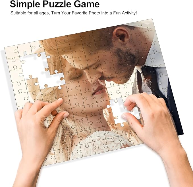Personalized Puzzles for Photos, Custom Puzzle 1000/1500 Piece, Customized Jigsaw Puzzle Gift for Wedding, Holiday, Mother, Father, Birthday, Pet, Custom Gifts