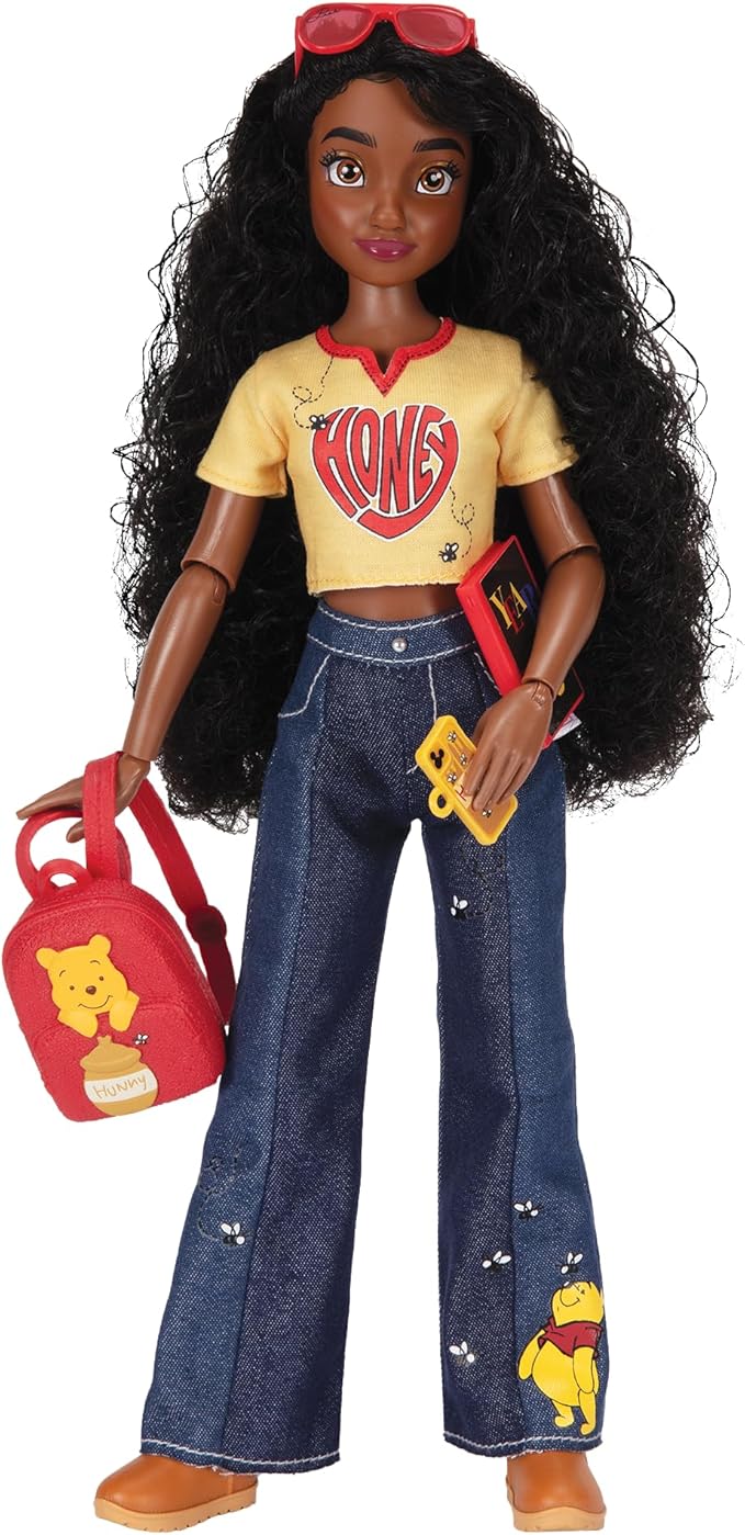 Disney ILY 4ever Fashion Dolls, Inspired by Winnie the Pooh 11.5" Tall with 13 Points of Articulation, Glittery Mickey Ring Included for You!
