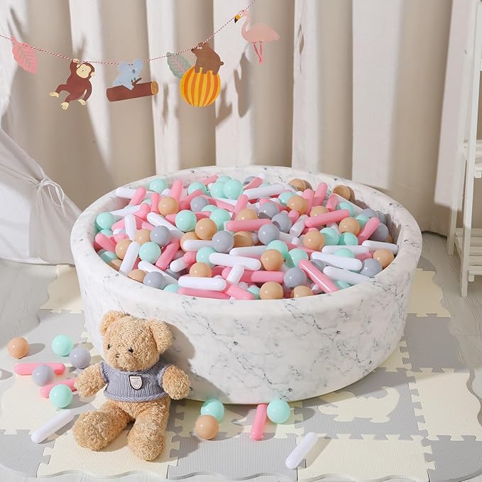 STARBOLO Ball Pit Balls for Kids -Pack of 150 200 500 Colorful Ball Pit Balls Crush Proof Plastic Toy Balls for Toddlers Ball Pit, Ball Pit Play Tent, Baby Pool Water Toys