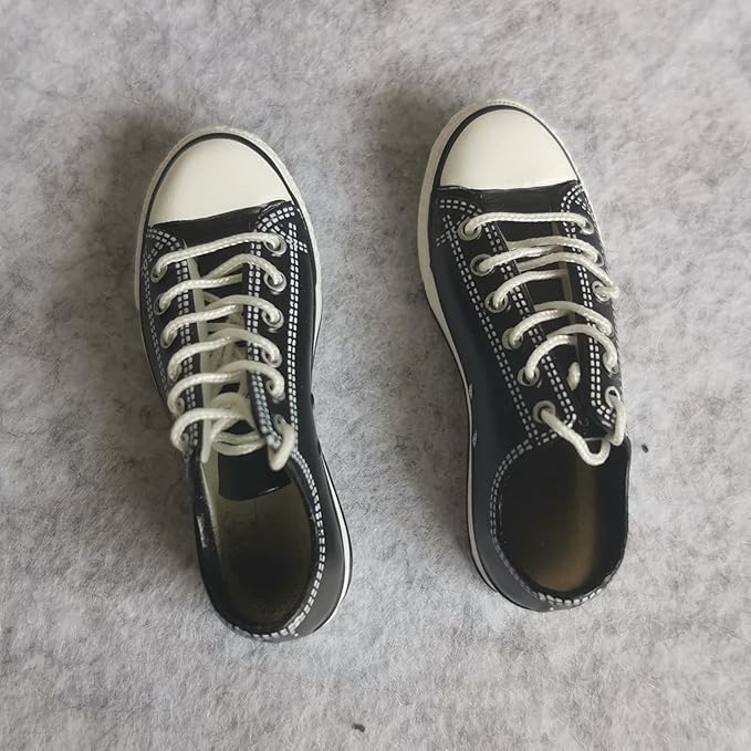 1:6 Scale Figure Shoes Sneakers Shoe for 1/6 12 inch Female Action Figure Phicen TBLeague (Black)