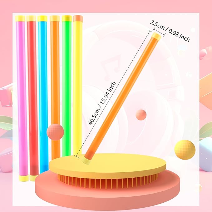 12 Pcs Groan Tube Noise Makers Novelty Sound Tubes Toys Funny Fart Sound Tube Noise Stick Tricky Noise Pipe for Halloween Xmas Party Family Gathering Fools Day Toys Games Supplies, 6 Colors