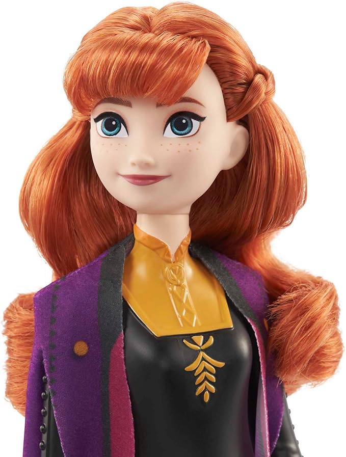 Mattel Disney Princess Dolls, Anna Posable Fashion Doll with Signature Clothing and Accessories, Disney's Frozen 2 Movie Toys