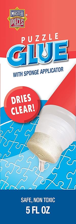 MasterPieces Puzzle Accessories - 5oz Glue with Sponge Applicator