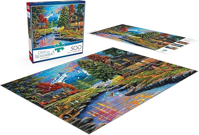Buffalo Games - Geno Peoples - Dewie Hollow - 500 Piece Jigsaw Puzzle For Adults -Challenging Puzzle Perfect for Game Nights - Finished Size is 21.25 x 15.00