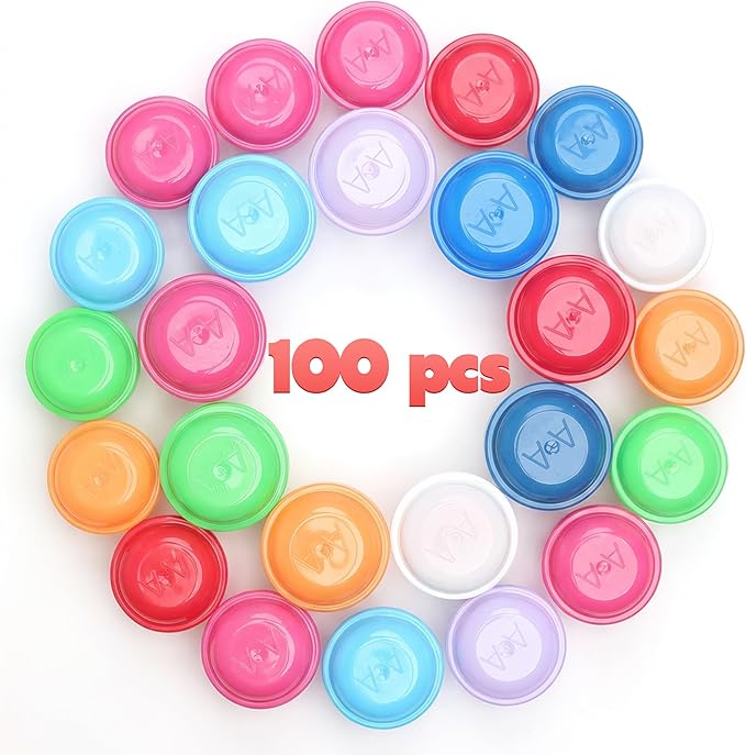 Entervending Unicorn Mini Toys in Capsules - 100 Pcs of 1.1 Inch Acorn Capsules and Unicorn Toy for Kids - Plastic Capsules for Toys Bulk – Mini Unicorn Toys - Classroom Prizes Easter Egg Stuffers
