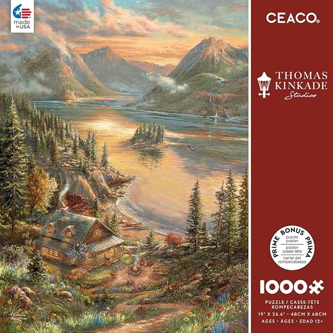 Ceaco - Thomas Kinkade - Lakeside Splendor - 1000 Piece Jigsaw Puzzle