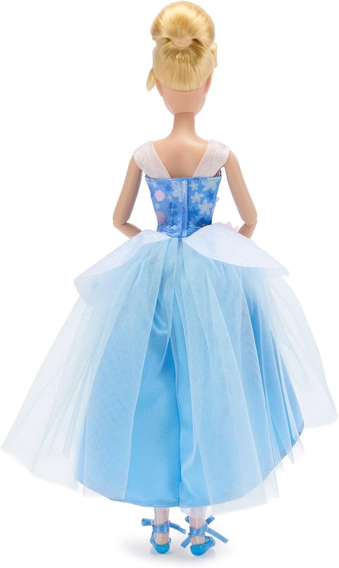 Disney Store Official Princess Ballet Doll - 11 Inch Cinderella Ballerina Doll - Includes Molded Hair Clips, 2 Tutu Outfits, Accessories and Bluebird Figure - Disney Princess Toys for Girls