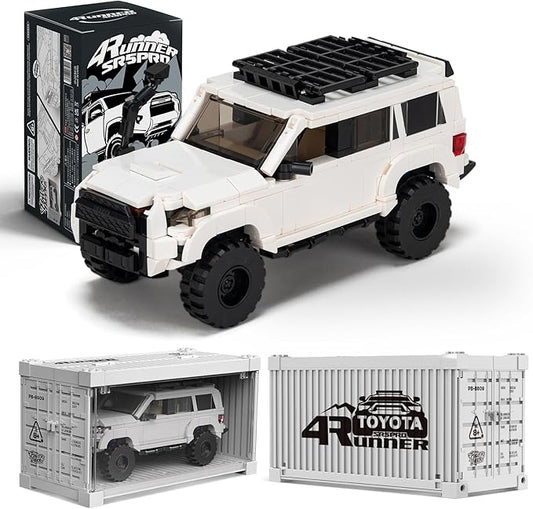 Toyota 4Runner SR5PRO Car Building with Collectible Display Container, TOYOTA Officially Licensed SUV, Compatible with Speed Champion, Building Toys for Adults and Kids Boys Ages 8-16(540PCS)