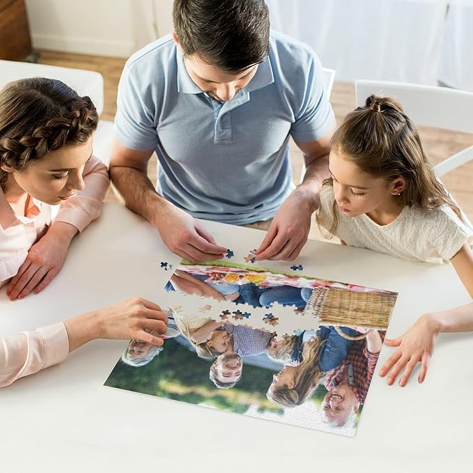 Custom Puzzle from Photos 200/300/500/1000 Pieces Personalized Puzzles for Family, Wedding, Chrisrmas, Gifts