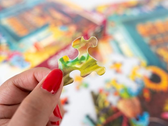 Springbok's Boulangerie Pastry Shop 500 Piece Jigsaw Puzzle for Adults Will Have Your Wishing for Pasteries in This Colorful Scene of Baked Goods and Flowers.