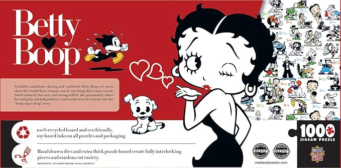 MasterPieces 1000 Piece Jigsaw Puzzle For Adults, Family, Or Youth - Betty Boop Panoramic - 13"x39"