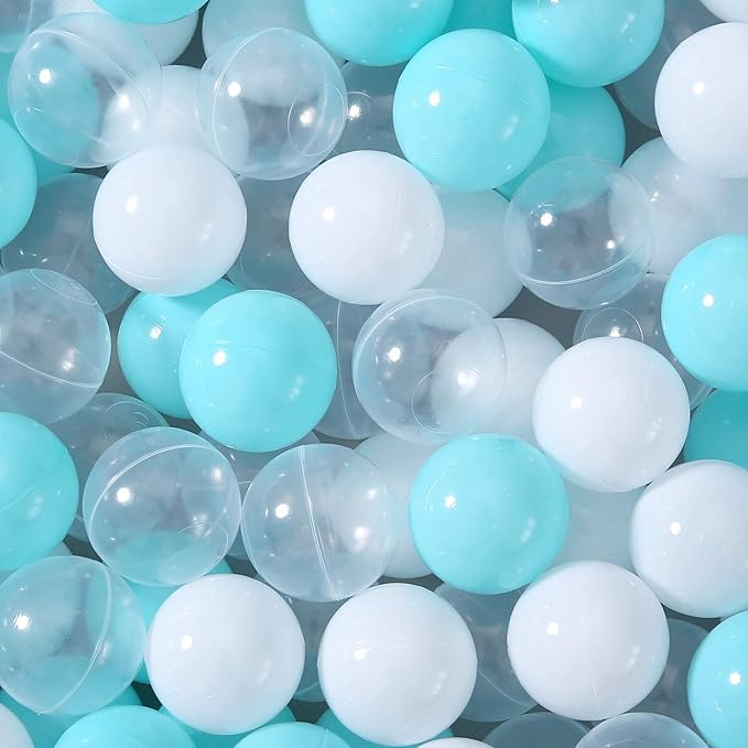 STARBOLO Ball Pit Balls for Toddlers Pack of 100 200 500 - BPA&Phthalate Free Non-Toxic Crush Proof Soft Plastic Balls for 1-5Years Old Toddlers Girl Kids Birthday Pool Playpen Tent Party