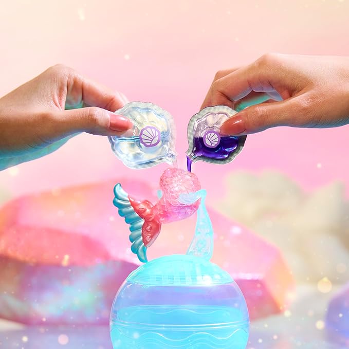 LOL Surprise Mermaids Makeover Magic Tots with DIY Wearable Lip Gloss Makeup for You and Your Doll, Fun Water Play, Gift for Kids Ages 4+