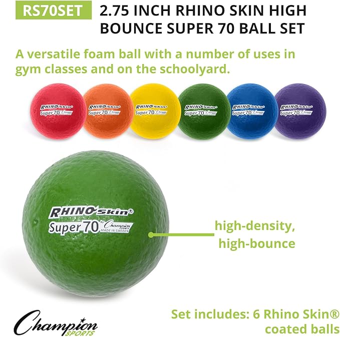 Champion Sports Rhino Skin Super High Bounce Playground Balls