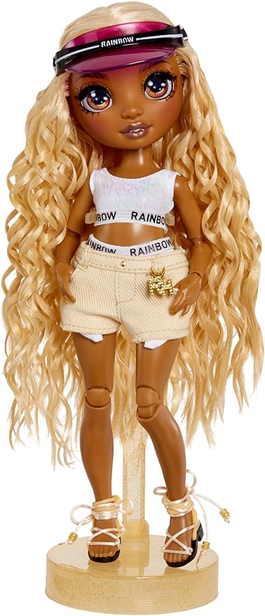 Rainbow High Pacific Coast Harper Dune- Sand (Light Yellow) Fashion Doll with Outfit, Pool Accessories Playset, Interchangeable Legs, Toys for Kids, Great Gift for Ages 6-12+ Years
