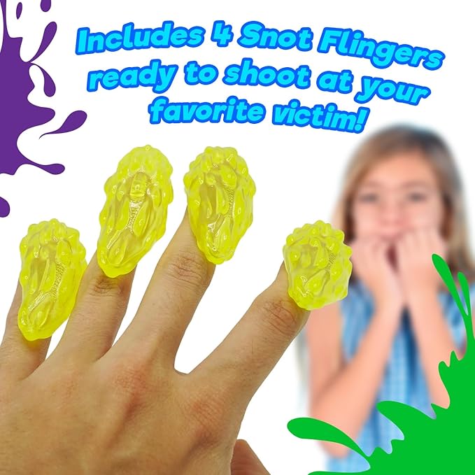 JA-RU Gross Snot Flinger Toy (1 Pack) Icky & Stretchy Launching Booger. Halloween Party Favor, Gross Toy, Sticky Flinger, Launcher, Prank, Party Favor, Classroom Prize 2493-1