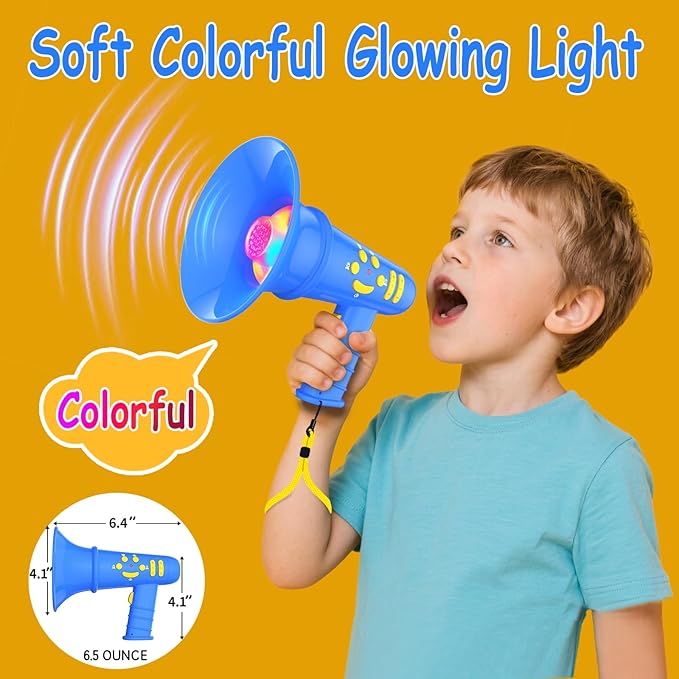 Voice Changer for Kids,Mini Megaphone,Birthday Gift for Boys Girls Ages 3,4,5,6,7,8 - Boy Toys for 3-8+ Year Old - Noise Maker Prank Gift for Christmas,Easter,Halloween,Cool Gadgets (Blue)