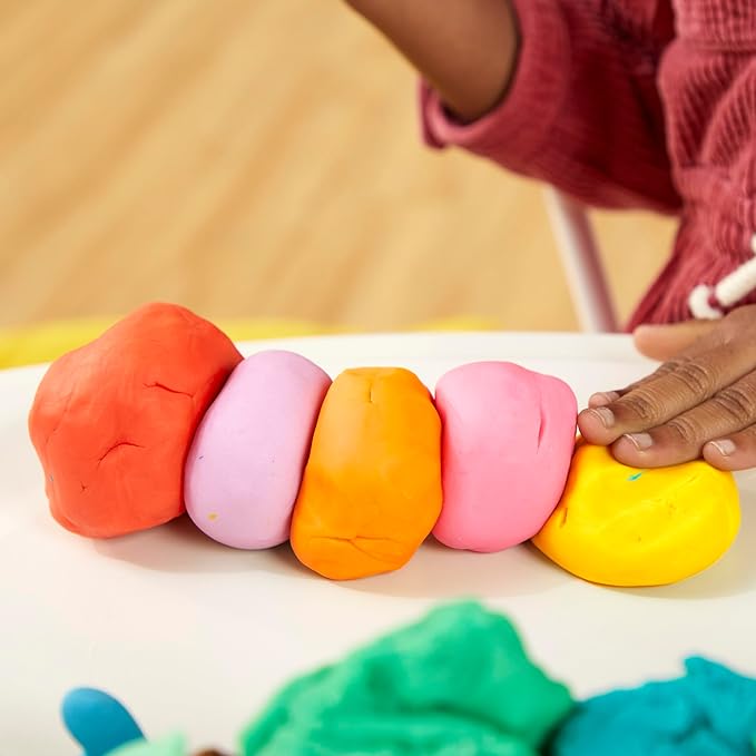 Play Doh Modeling Compound 10-Pack Case of Assorted Colors, Non-Toxic 2 oz. Cans, Back to School Gifts, Prizes, & Party Favors, Preschool Toys for Kids, Ages 2+ (Amazon Exclusive)