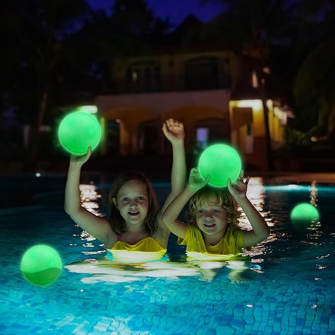 Hiboom Glow in The Dark Kickballs Dodgeballs Light up Playground Bouncy Balls with Pump for Adults Playground Backyard Outdoor Glow in The Dark Activities