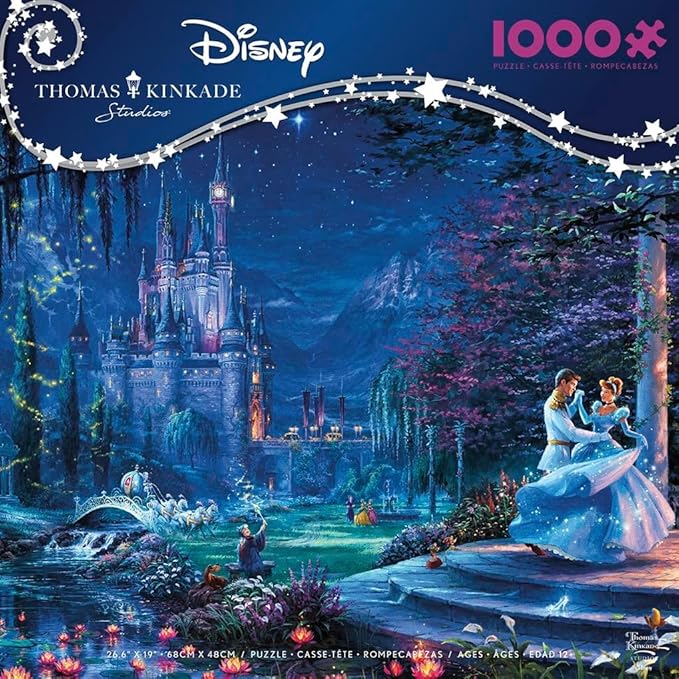 Ceaco - Thomas Kinkade - Disney - Cinderella - Dancing in The Starlight - 1000 Piece Jigsaw Puzzle