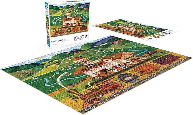 Buffalo Games - Charles Wysocki - Fox Hill Farms - 1000 Piece Jigsaw Puzzle For Adults -Challenging Puzzle Perfect for Game Nights - Finished Size is 26.75 x 19.75