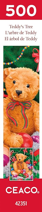 Ceaco – Marilee Carroll Teddy's Tree - 500 Piece Jigsaw Puzzle Colorful Puzzle for Adults – Precision-Cut Pieces, Beautiful Artwork, and Hours of Relaxing Fun