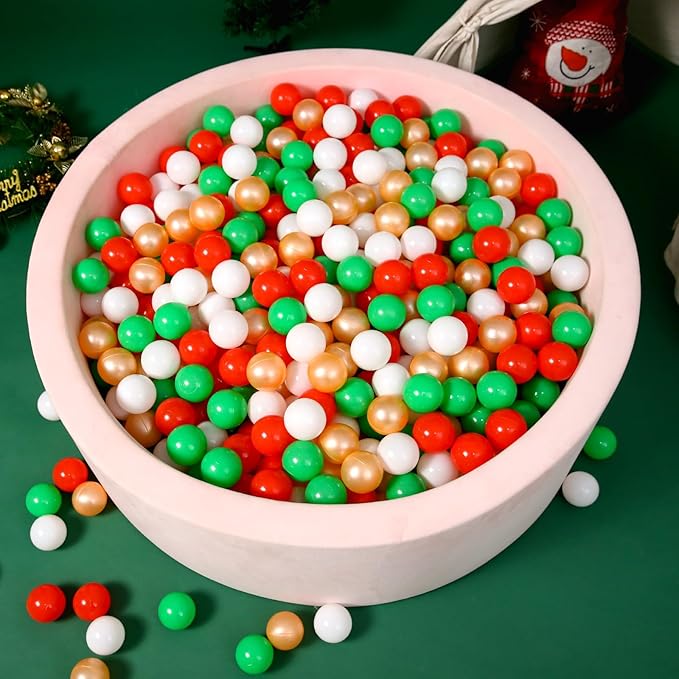 STARBOLO Ball Pit Balls for Toddlers Pack of 100 200 500 - BPA&Phthalate Free Non-Toxic Crush Proof Soft Plastic Balls for 1-5Years Old Toddlers Girl Kids Birthday Pool Playpen Tent Party