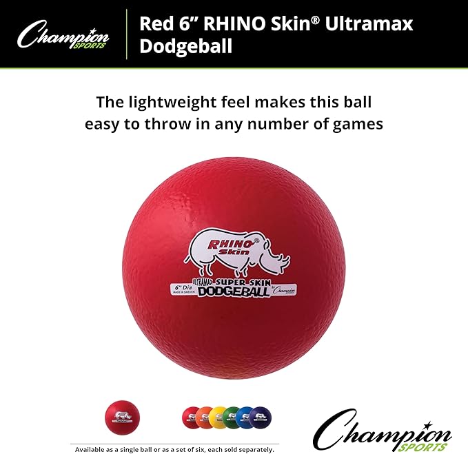 Champion Sports Rhino Skin Ultramax Dodgeballs