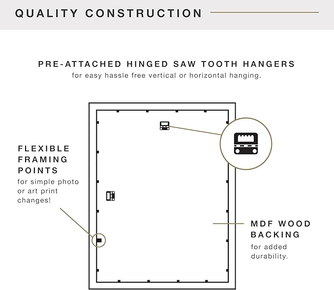 MCS 24x36 Puzzle Frame for Finished Puzzles, Black Vertical & Horizontal Wall-Mounted Large Picture Display for Preservation (1-Pack)