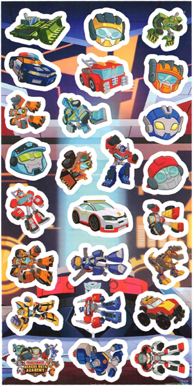 Transformers Jigsaw Puzzles for Boys - Bundle with 24 & 48 Piece Jigsaw Puzzles Featuring Optimus Prime, Megatron, Bumblebee Plus Stickers, More | Transformers Puzzle for Kids