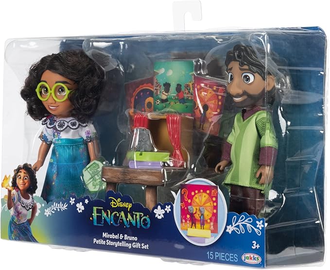 Disney Encanto Mirabel & Bruno Petite Dolls Storytelling Gift Set - Each Doll Stands 6 Inches Tall