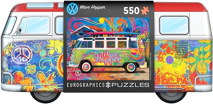 EuroGraphics VW Wave Hopper 550-Piece Puzzle in Collectible Tin with Poster