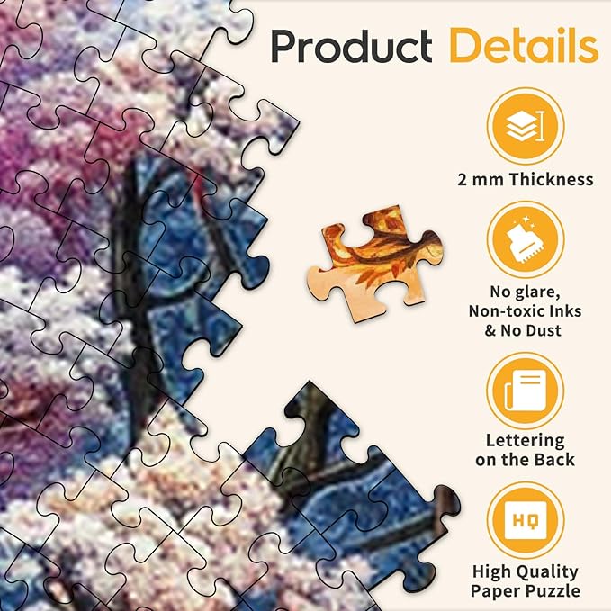 masseruon Round Puzzles for Adults 1000 Pieces-Tree of Life Puzzle-26.6 * 26.6in Jigsaw Puzzles with HD Matte Finish-Hard Impossible Difficult Puzzle for Adult-Challenging Gift for Puzzle Lovers